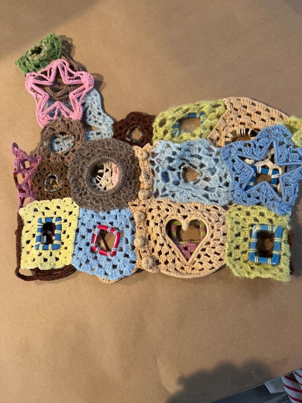 Crochet Patchwork Lirika Matoshi Top With Colorful Patterns & Cutouts - Picture 10 of 13